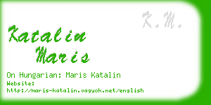 katalin maris business card